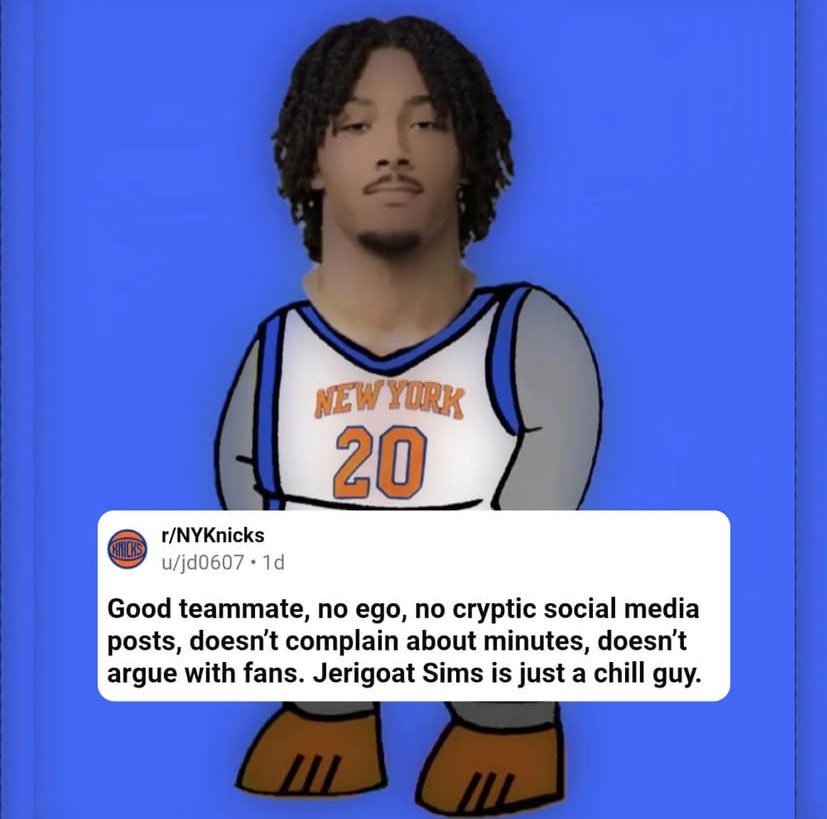 KnicksNationBR's tweet photo. E ainda tem gente que fala mal desse cara… que Deus perdoe essas pessoas ruins. 😶
#NewYorkForever #TeamJericho https://t.co/3RYaB8ifPl