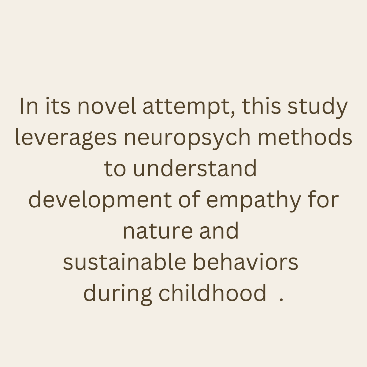 PoojaSwamiSahni's tweet photo. Pooja Sahni
Our recently published study gives insights  to neural dynamics of #NatureEmpathy and highlights the role of #GreeningEducation  for #SDGs https://t.co/LWyCsiJJ8J… #VarelaGrant https://t.co/GR61j9NVHS