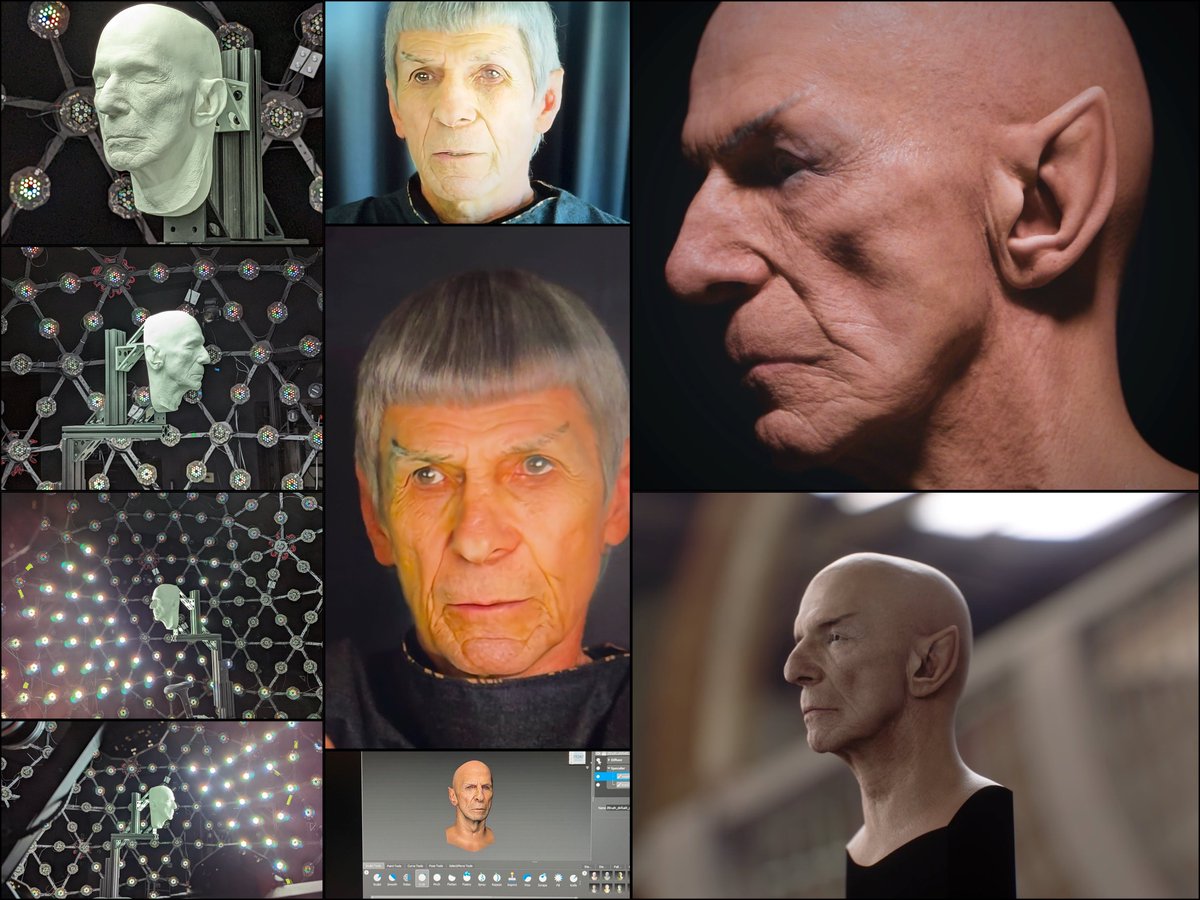 Archive_X_IO's tweet photo. Spock Prime digital prosthetic created for Lawrence Selleck: LightStage scans + 3D sculpt ( by Clay Sparks  ) #Unification #BTS #765874 https://t.co/k0a7MKjWgs