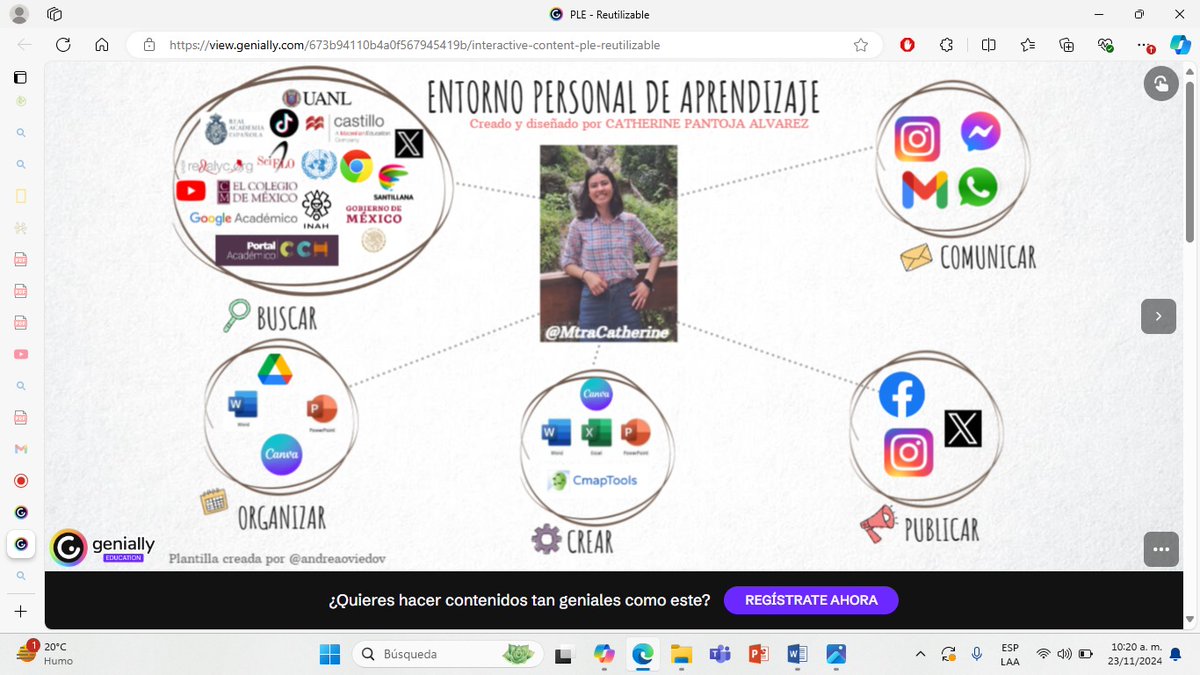 MtraCatherine's tweet photo. Entorno Personal de Aprendizaje @SEP_mx
@SenlOficial
#ENSEñandoConTIC 
#HistoriaMtraCatherine https://t.co/AAEwbuwoDw