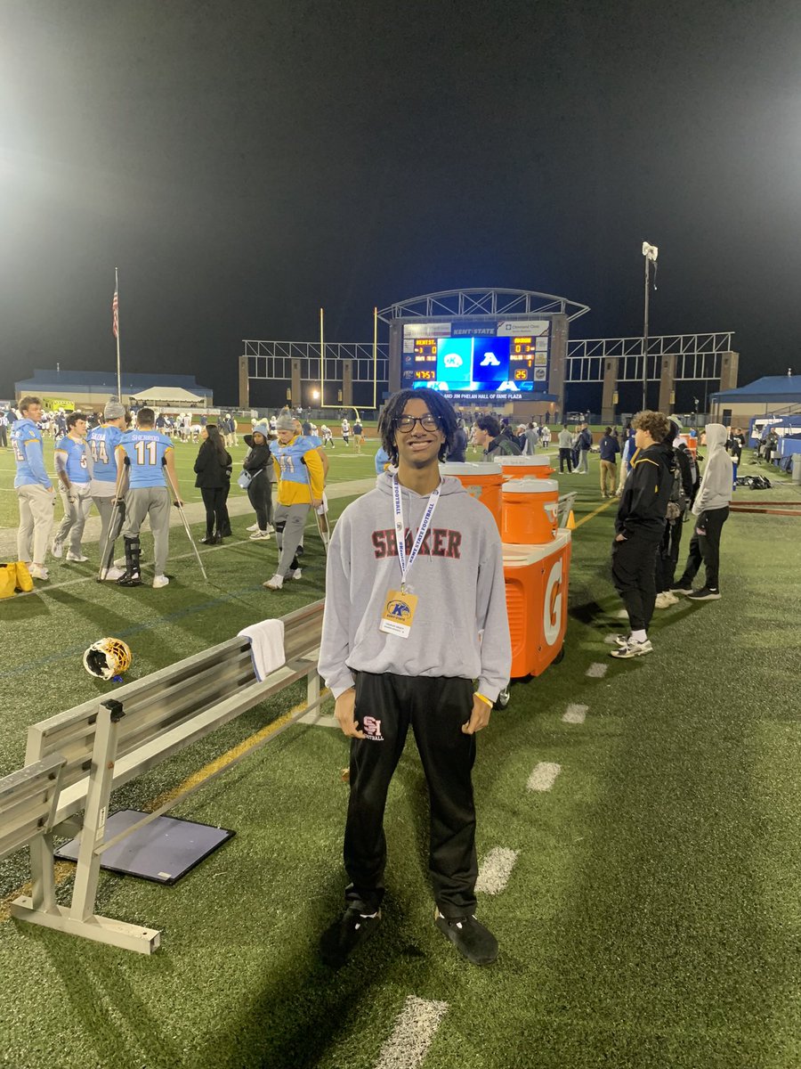 Thanks for having me for the visit, had a great time!#KentGRIT⚡️<a href="/KentStFootball/">Kent State Football</a> <a href="/TreyKingDPP/">Trey King</a>