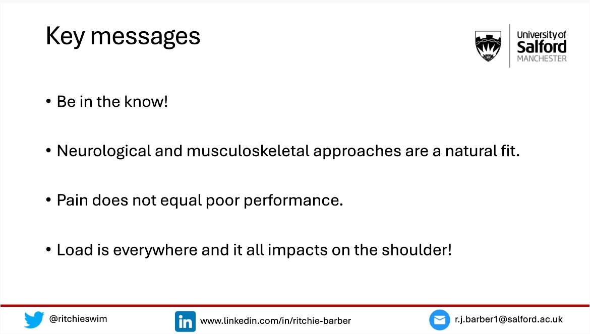Ritchie Barber PLY (@ritchieswim) on Twitter photo What a fantastic 2️⃣ days! Learning about and speaking about shoulders! Thanks <a href="/LiverpoolHopeUK/">Liverpool Hope University</a> <a href="/Omid_HopeUni/">Prof Omid Khaiyat M.D., PhD</a> <a href="/ShoulderGeek1/">Jo Gibson</a> and <a href="/Back_in_Action/">Prof. Ian Horsley</a> What a fantastic 2️⃣ days! Learning about and speaking about shoulders! Thanks <a href="/LiverpoolHopeUK/">Liverpool Hope University</a> <a href="/Omid_HopeUni/">Prof Omid Khaiyat M.D., PhD</a> <a href="/ShoulderGeek1/">Jo Gibson</a> and <a href="/Back_in_Action/">Prof. Ian Horsley</a>