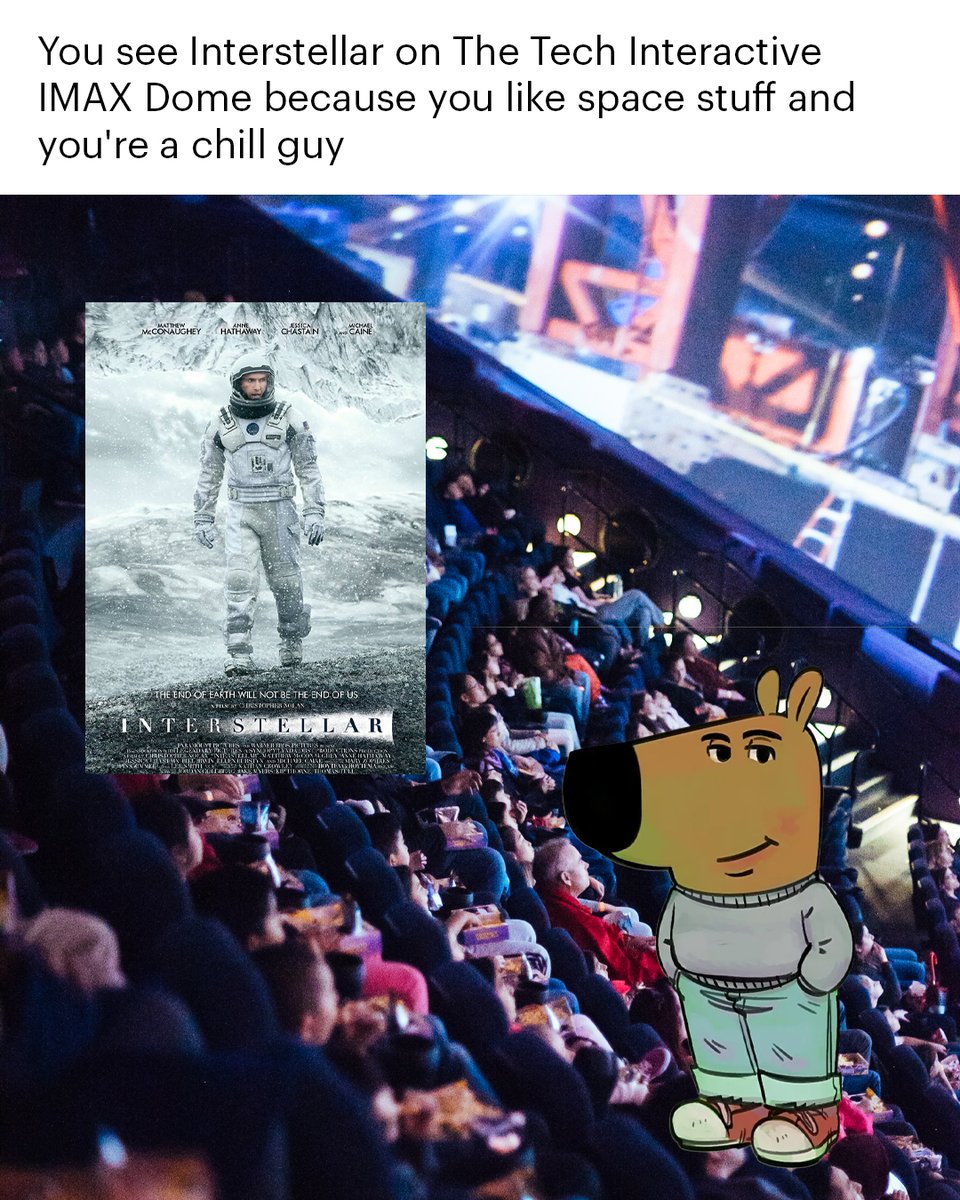 There’s a ton of things to do for a chill guy this month.😎

☃️Polar Play Days: 11/23 - 1/5
🧑‍🚀Interstellar: 12/6 - 12/8 and 12/10 - 12/12
🎟️Link in bio

#Interstellar #SanJose #ChillGuy #DowntownSanJose #DTSJ #PolarPlayDays