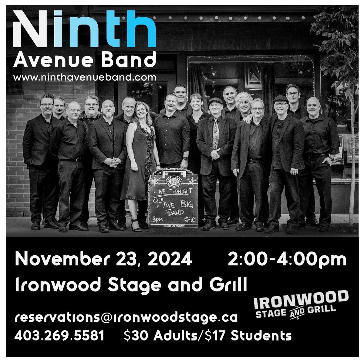 My favorite kind of #saturday is when I get to sing #bigbandjazz with the Ninth Avenue Band. Happening today, #November23rd , 2-4pm at the #ironwood <a href="/IronwoodStage/">Ironwood Stage</a> .  See you soon #calgary! XO