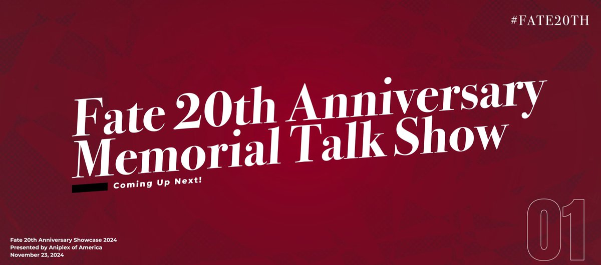 Fate 20th Anniversary Showcase tweet media