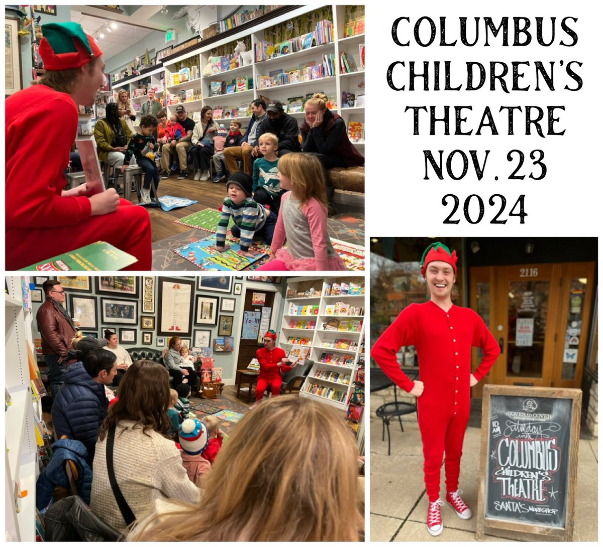Another fantastic storytime with <a href="/CCTColumbus/">ColsChildrensTheatre</a>! Don’t miss Santa’s Workshop at Columbus Children’s Theatre running Nov. 30 to Dec. 23. Our next storytime will be on Saturday, Nov. 30 at 10am. We’ll have some fun for #smallbusinesssaturday!