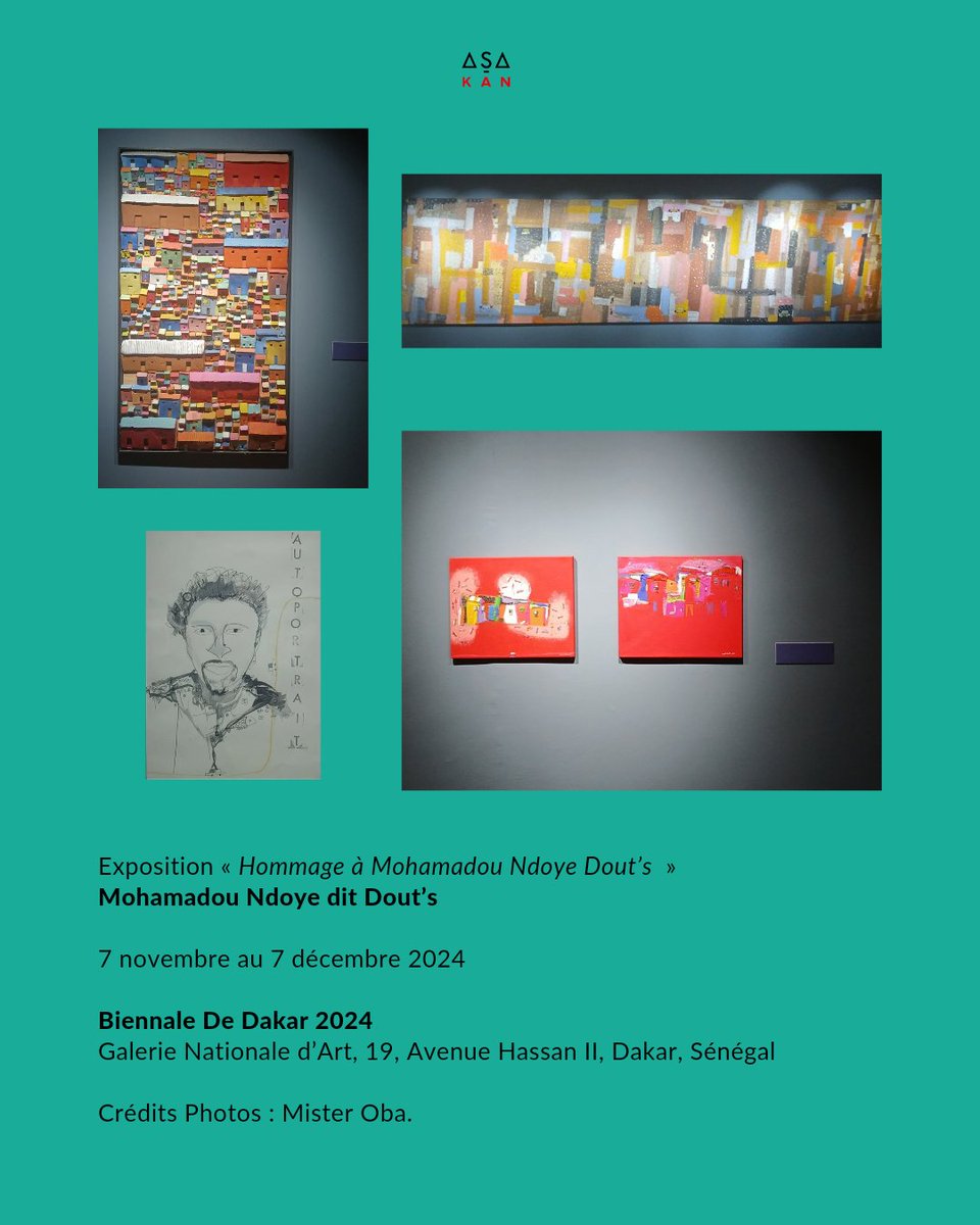 asakan_art's tweet photo. Nos Coups de Cœur
de la Biennale de Dakar 2024
7. L’Exposition « Hommage à Mohamadou Ndoye Dout’s »
@galerienationaledart
#critiquedart
#artcurators
#commissariatdexposition
#artcontemporain
#contemporaryafricanart
#africanartist
#galerienationaledart
#Douts
#DakArt2024 https://t.co/ZbZm7709Rs
