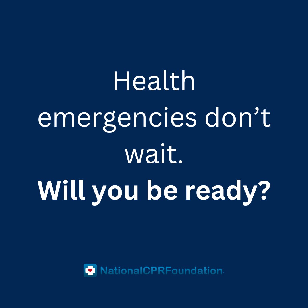 NCPRF's tweet image. CPR training gives you the power to save lives in critical moments. NationalCPRFoundation.com

#CPRAwareness #CPRForLife #CPRSavesLives