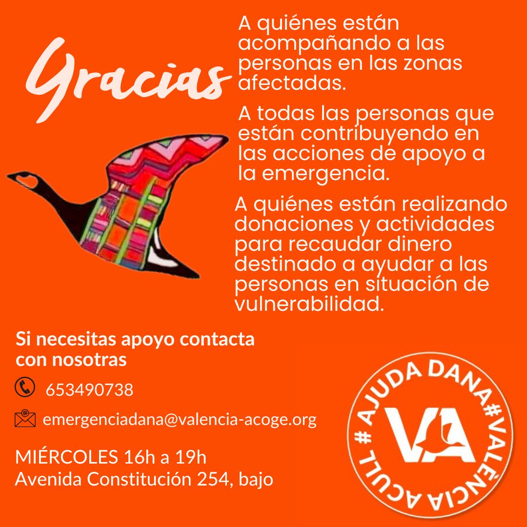 valenciaacoge1's tweet photo. 💕Muchas gracias a todas las personas que están contribuyendo con sus donativos para hacer frente a los efectos de la #DANA. Especial agradecimiento a Barcelona en Comú por su aportación de 15000€ de los sueldos de sus cargos y personal. 
🟠 Donaciones a ES0631590037172069349625 https://t.co/H8ykk9tkCP