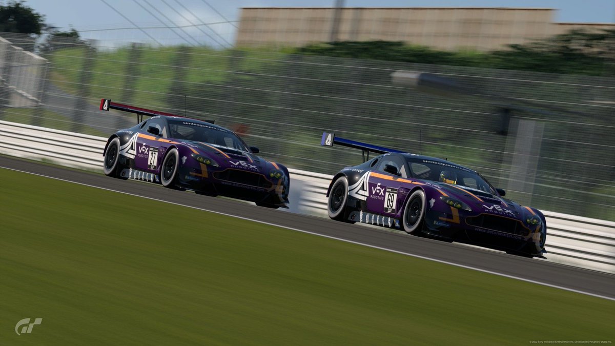 _NorthstarTeam's tweet photo. #27 3-Point Racing Aston Martin (pictured behind the #69)
Competed in SSRL
Driven By JoeOfTheFire

Best Result: 2nd

#GT7 #GranTurismo #GranTurismo7 #GT7Livery https://t.co/ZJNtsewdVd