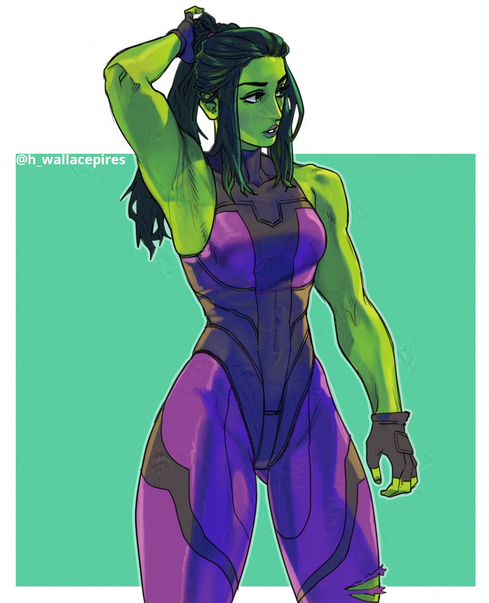 「She hulk, from fortnite. 」|Wallace Piresのイラスト