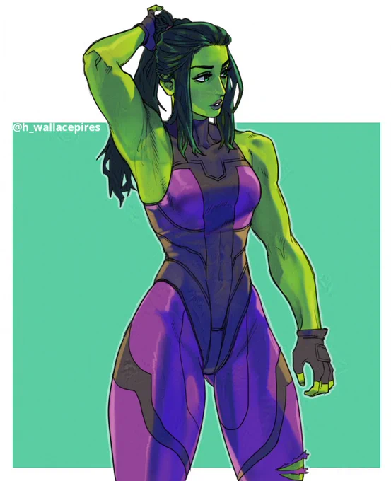 She hulk, from fortnite. 