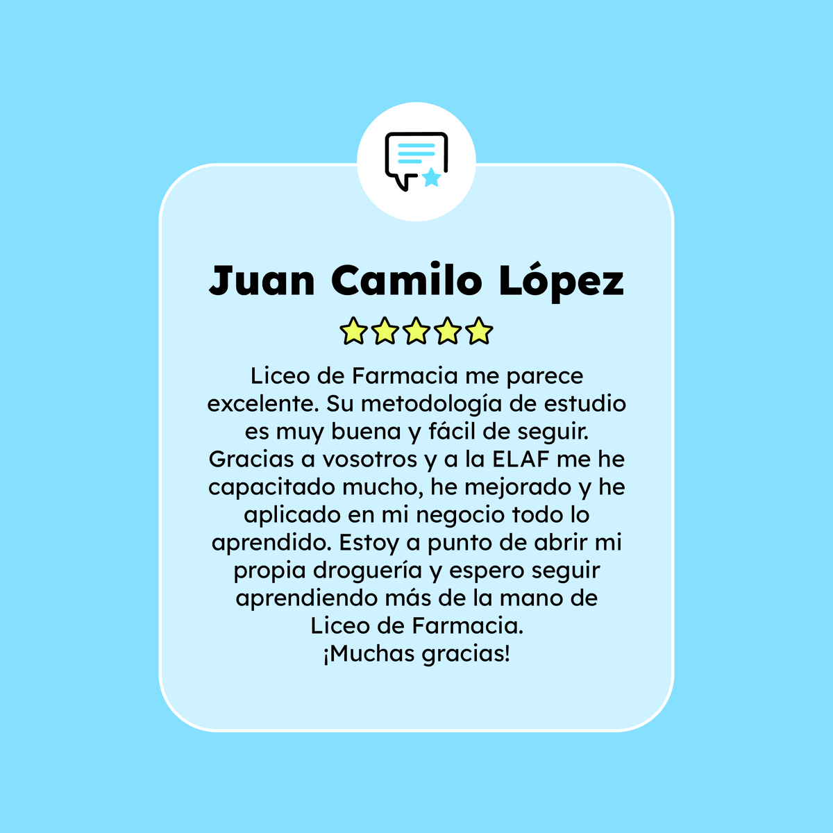 LiceoFarmacia's tweet photo. ¡Increíble comienzo para nuestros cursos en colaboración con la Escuela Latinoamericana de Farmacia (ELAF)! 🚀

En menos de dos semanas, los comentarios están siendo tremendamente positivos. Desde Colombia nos llegan estos comentarios. https://t.co/rtmfRT3zsn