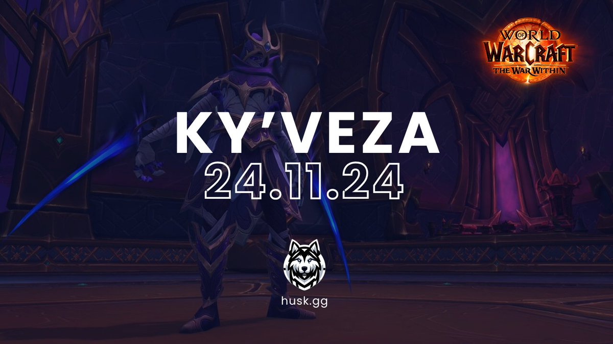 HUSKGGWoW's tweet photo. So morgen geht es weiter mit unserem Raid 🐺
Ab 18:30 Uhr greifen wir KY'VEZA zum zweiten Mal an.

Wir sind live auf Twitch:  
https://t.co/53zFMoJ9Mt und https://t.co/O0OsduT0XI

LETS GO HUSKIES! #HUSKGG

#HUSKGG #HuskiesEsports #WoWRaid #Esports #worldofwarcraft https://t.co/IptkhVEDFF