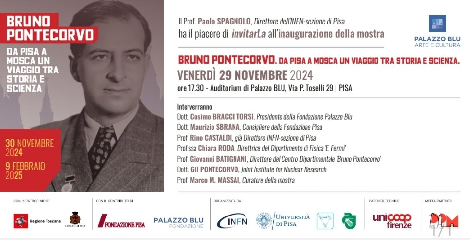 Pisani non perdetevi questa mostra che il mio babbo inaugurerà il 29 alle 17.30 a palazzo Blu 😊