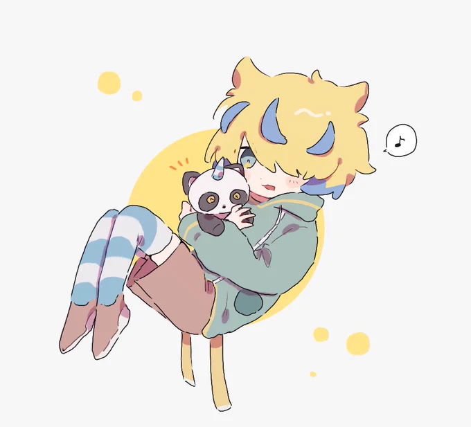 #まいごえん図工部 最終章終わったので描きました。可愛いねカナタくん…