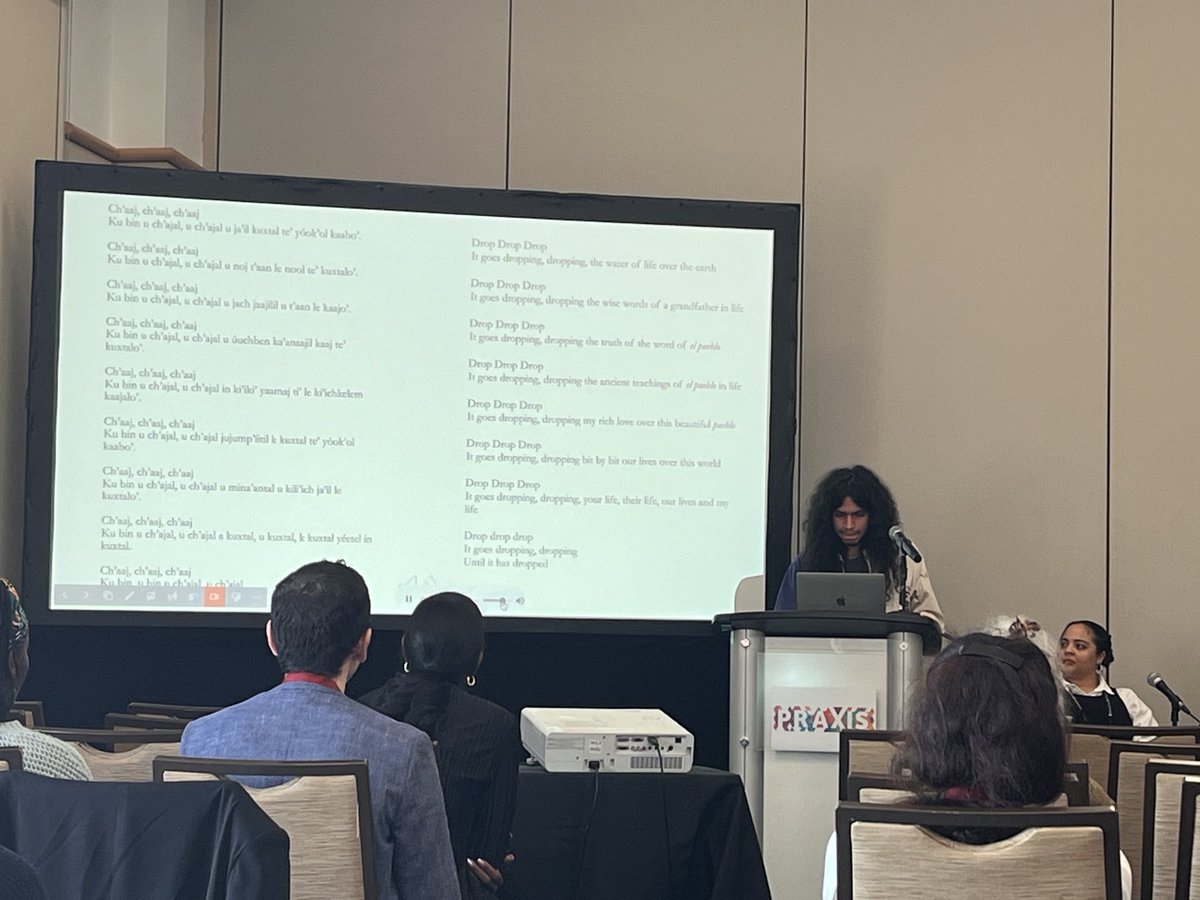 At the AAA meetings in Tampa, spreading the word about Anthropological Linguistics, with old friends and new ones.