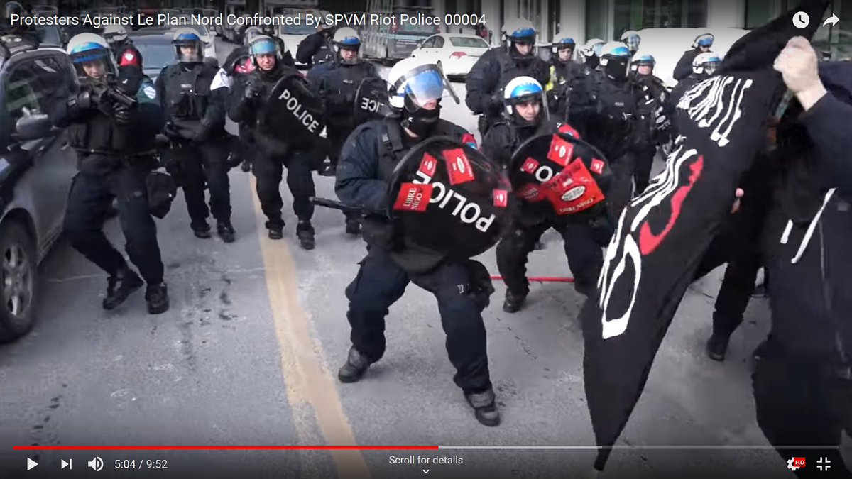 RobinEdgar's tweet image. Le Service de police de la Ville de Montréal (@SPVM) était pas mal plus #répressif dans le temps des grèves étudiantes sous Charest.

Si le #SPVM est devenu moins répressif des manifestations depuis quelques années, c&apos;est parce-qu&apos;il était trop répressif en 2011-2015.

#MonSPVM