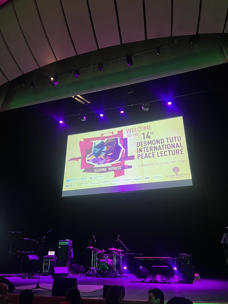 TheTutuLegacy's tweet photo. As people take their seats at CTICC, we prepare to “Bear Witness”, reflecting on 30 years of democracy and 40 years since Archbishop Tutu took home his Nobel Peace Price ✨ stream the Peace Lecture on https://t.co/0d3hAYwRo5
#PeaceLecture #TutuLegacy https://t.co/Rkv4Kira7Z