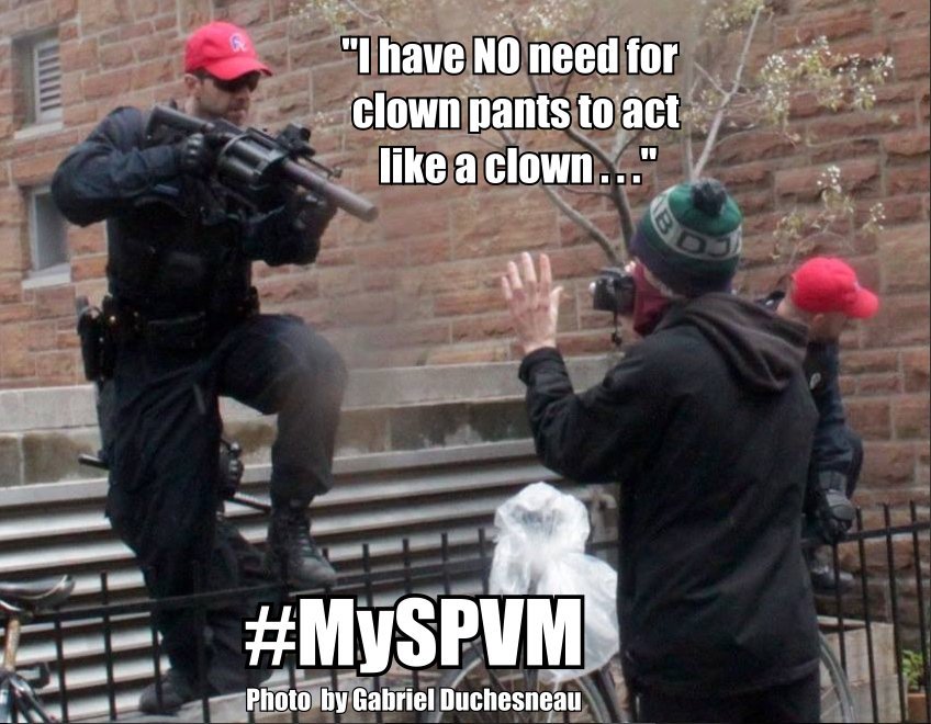 RobinEdgar's tweet image. Le Service de police de la Ville de Montréal (@SPVM) était pas mal plus #répressif dans le temps des grèves étudiantes sous Charest.

Si le #SPVM est devenu moins répressif des manifestations depuis quelques années, c&apos;est parce-qu&apos;il était trop répressif en 2011-2015.

#MonSPVM