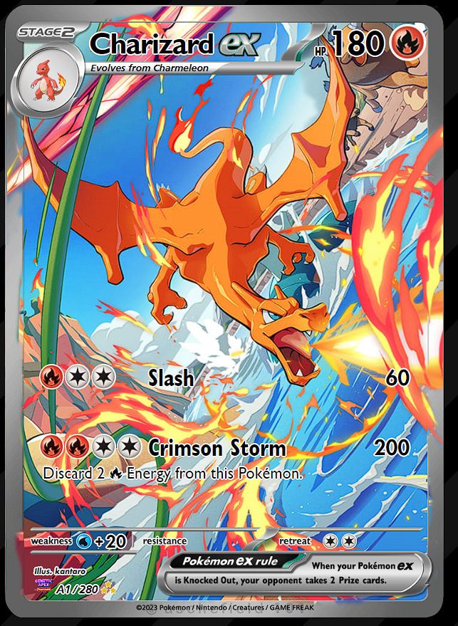 infract3m's tweet photo. @Yahemcheck The spiral effect felt off so I made the same card using modern card makers for the original TCG and a bit of editing to pop out the art https://t.co/kqCkDU0e6z