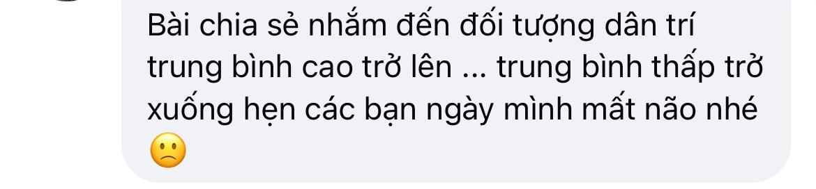 Trung bình cao ko ai đọc đâu vì ai cũng thấy phổi bạn hết á 🤷🏻‍♀️