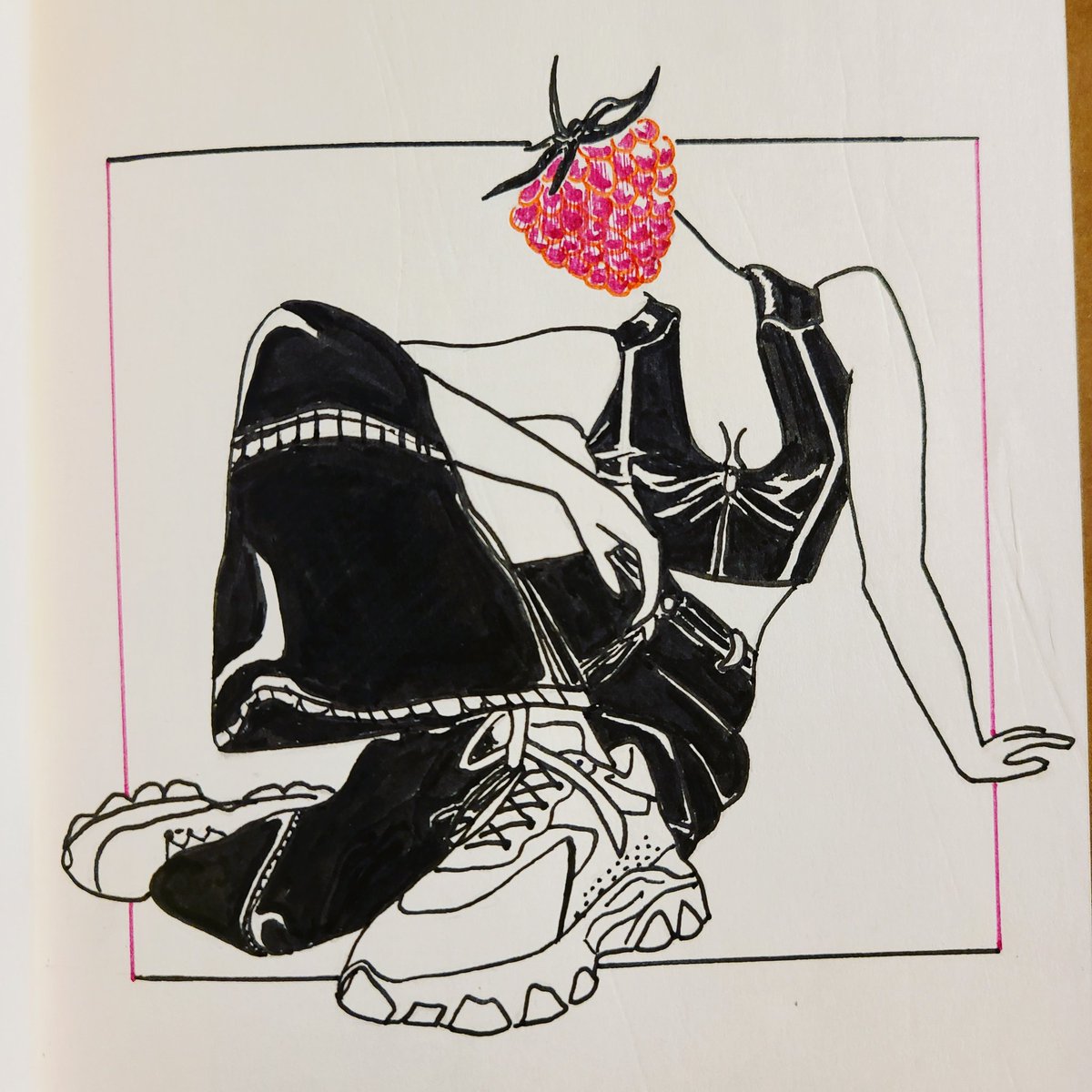 Give em the ol razzle dazzle 
#sketchbook #fruitsnacks #baddie