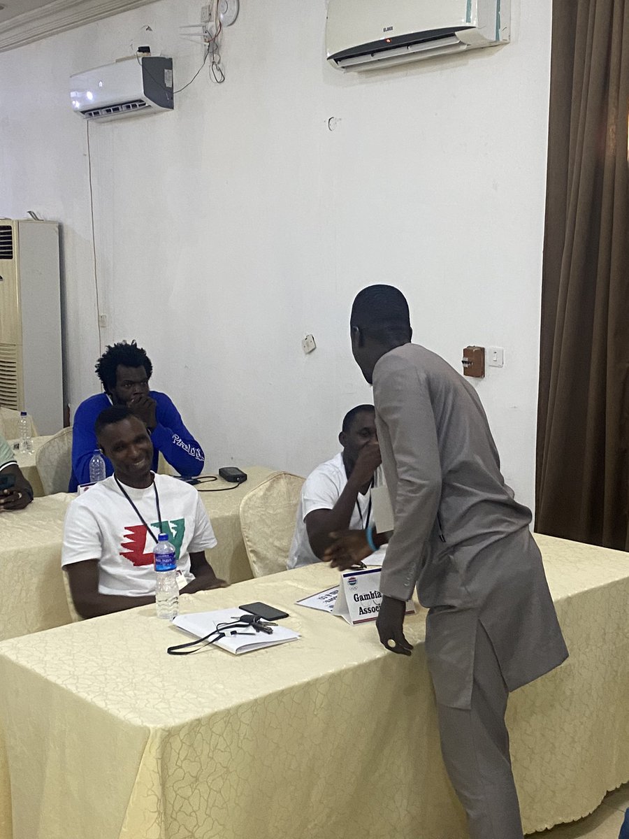 GambiaOlympic's tweet photo. Yorro Njie reelected Secretary General of Gambia National Olympic Committee.

Yorro got 30 votes, Fatim Badgie got 17 votes. https://t.co/fB5fQbBNPU