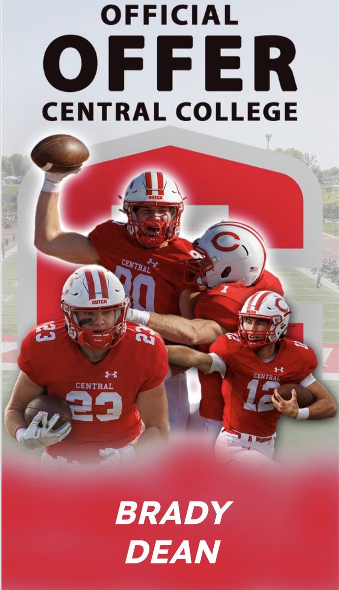Brady Dean ‘25 (@bdean0) on Twitter photo Blessed to receive my 2nd offer to play college football! Thank you <a href="/CoachTimLydon/">Tim Lydon</a> and @CUI_Football for the opportunity!
<a href="/WahawkFootball/">Waterloo West High School Football</a> <a href="/PrepRedzoneIA/">Prep Redzone Iowa</a> Blessed to receive my 2nd offer to play college football! Thank you <a href="/CoachTimLydon/">Tim Lydon</a> and @CUI_Football for the opportunity!
<a href="/WahawkFootball/">Waterloo West High School Football</a> <a href="/PrepRedzoneIA/">Prep Redzone Iowa</a>