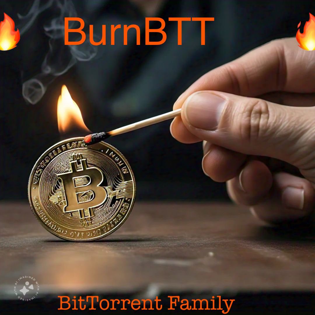 Like ❤️ Share and Repost if you support Burning 🔥 of #BTT
#BTTC #BTFS #BitTorrent #TRX #TRON  
➡️  Type   #BurnBTT in comment