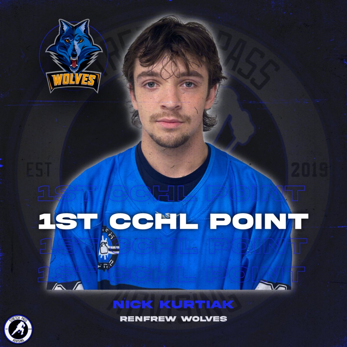 SPAdvising's tweet photo. Not only did he get the W in net for his @RenfrewWolves , but #TeamSPA goaltender @KurtiakNicholas also picked up an Assist for his first @TheCCHL point! Atta way, Nick! #SPAFamily https://t.co/JWH1Luzzkn