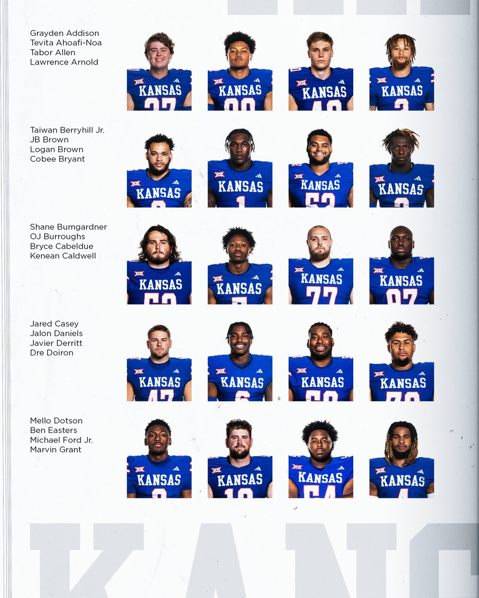 KU_Football's tweet image. The class that helped make history. The program builders. 

The New Era 🔴🔵
