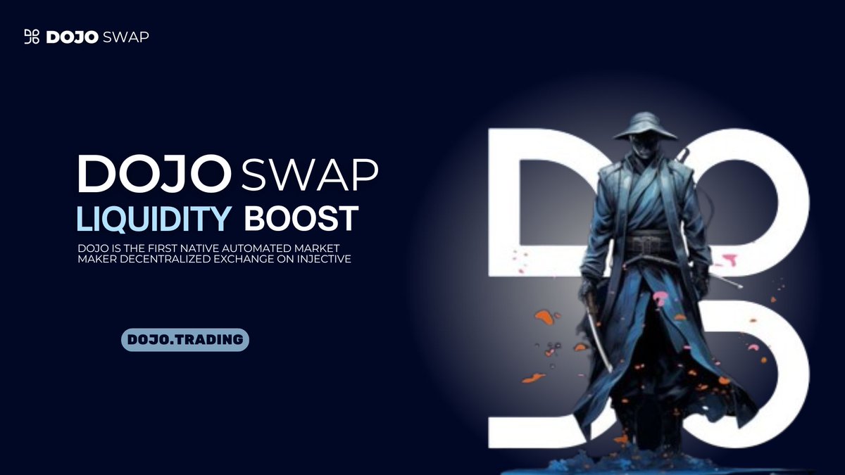The INJ/USDC pool on @Dojo_Swap just tripled in liquidity from $50K to $150K, enabling minimal slippage and optimal swaps. 

With liquidity set to surpass $1M in 10 days, Dojo swap is getting prepared for seamless trading ahead of @InjeraOfficial’s full launch. 

Lock in🔒