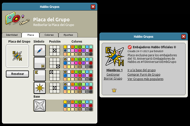 xHenry035's tweet photo. #10AniversarioEmbGrupo
@ESHabbo
Placa de Grupo para el concurso de EmbajadoresGrupo :)  
Habbo Nombre: b0rat69 https://t.co/vdGsM7Ul7f