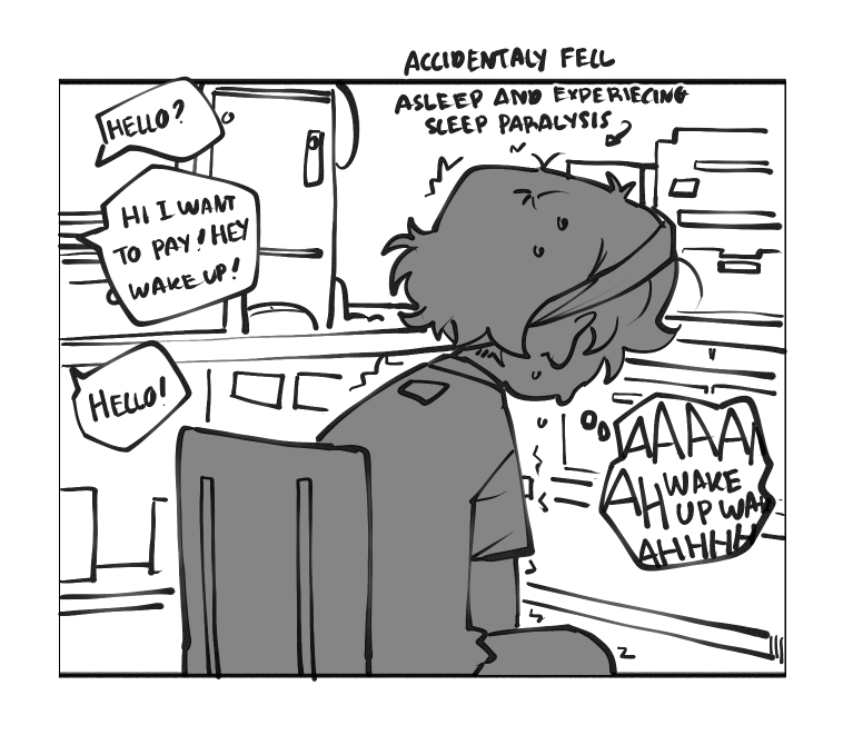 me at work today.. the customers are probably not real..maybe 