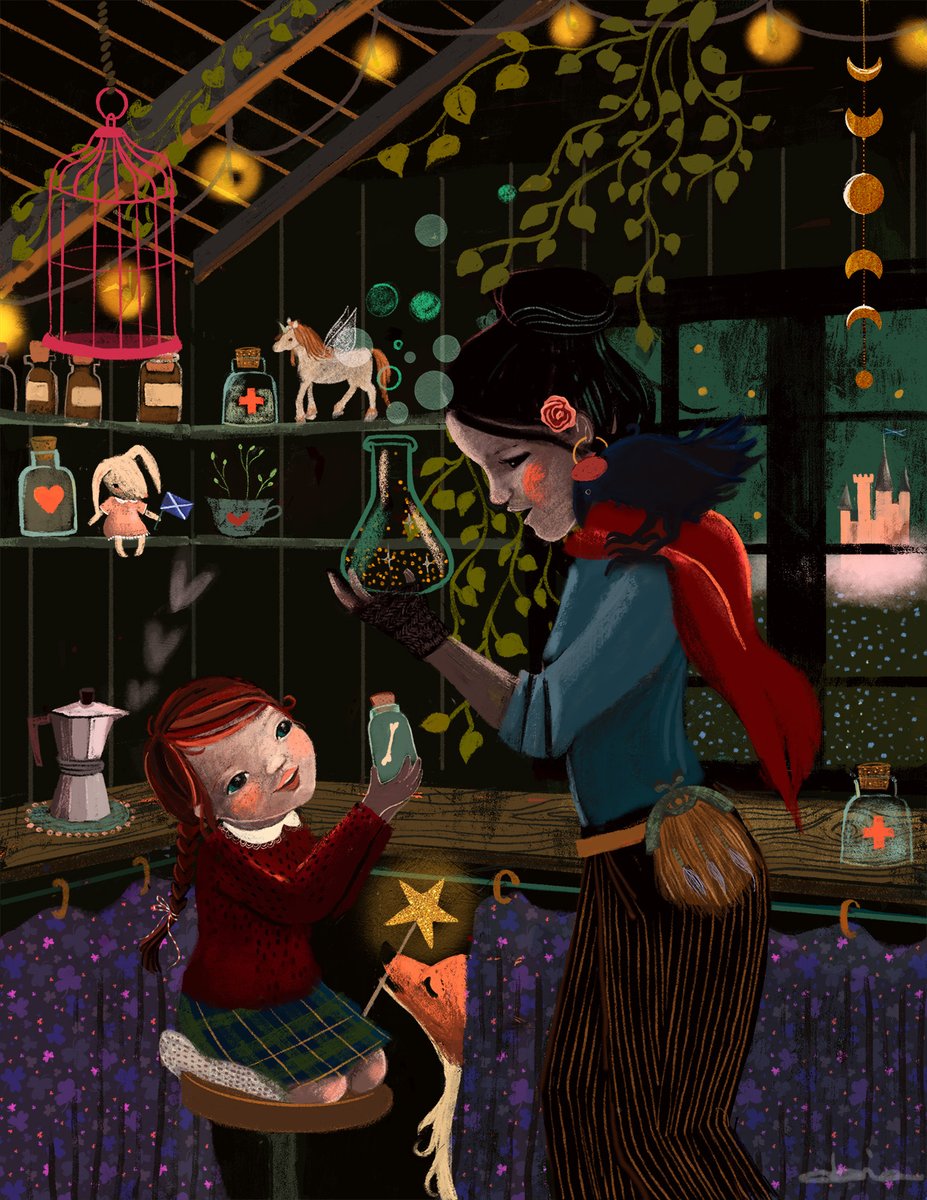 madoucepatrie's tweet photo. Governess Mary often said, there was only one real life, the one happening when they were creating, be it crafts, potions, tortilla de patatas (always with onion!).. STORIES...ย that's when time vanished, like in a magic trickโจ
#folktaleweek #folktaleweek2024 #kidlit #kidlitart https://t.co/nR14nMZ9p1