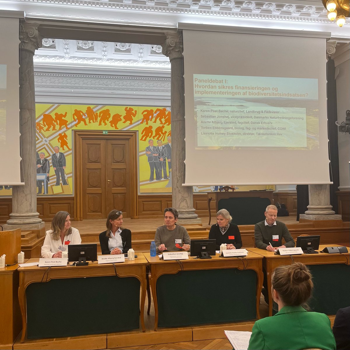 Biodiversitetsrådet (@biodivraad) on Twitter photo På gårsdagens konference "Beskyttelse og genopretning af biodiversiteten frem mod 2030" debatterede <a href="/DanmarksNatur/">Danmarks Natur</a>, <a href="/spisekammeret/">Landbrug & Fødevarer</a>, <a href="/DanskErhverv/">Dansk Erhverv</a>, <a href="/havtank/">Tænketanken Hav</a> og COWI, hvordan der sikres øget finansiering og implementering af biodiversitetsindsatser i Danmark 🌱 På gårsdagens konference "Beskyttelse og genopretning af biodiversiteten frem mod 2030" debatterede <a href="/DanmarksNatur/">Danmarks Natur</a>, <a href="/spisekammeret/">Landbrug & Fødevarer</a>, <a href="/DanskErhverv/">Dansk Erhverv</a>, <a href="/havtank/">Tænketanken Hav</a> og COWI, hvordan der sikres øget finansiering og implementering af biodiversitetsindsatser i Danmark 🌱