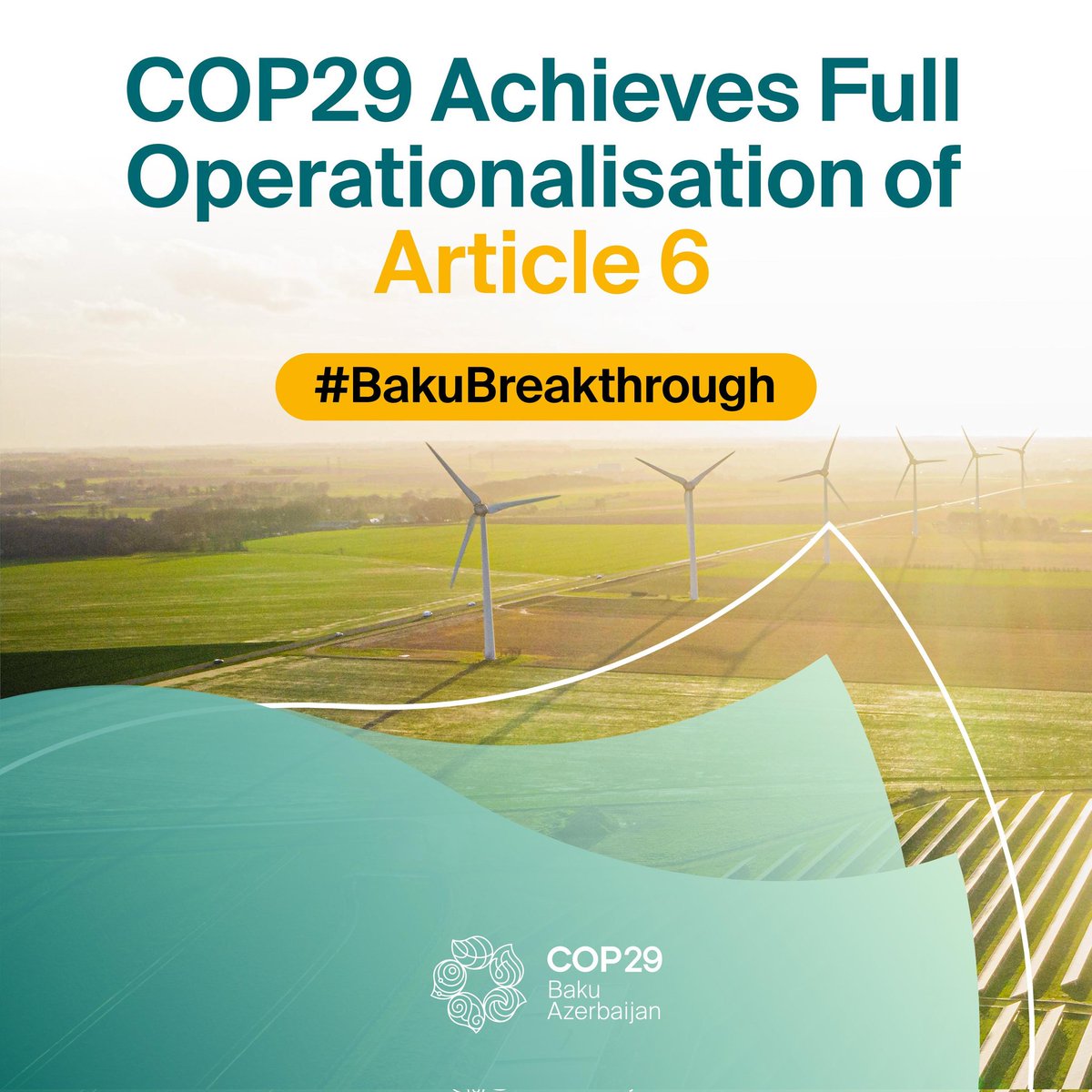 The COP29 Presidency breaks through longstanding multilateral negotiations stalemate

Article 6 will provide for high-quality and transparent carbon markets through which countries and companies can work together to meet their climate goals. Additionaly, Article 6 can save as