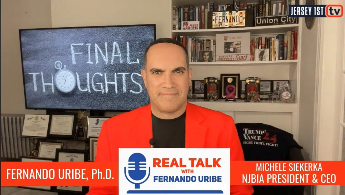 theamazinguribe's tweet photo. 🔥15,000+VIEWS!🔥
Really good traffic ONCE AGAIN!
@NJBIA President & CEO @SiekerkaNJBIA joined #RealTalkWithFernandoUribe via @Jrsy1st this week.
It was an excellent conversation with her.
During “Final Thoughts”, I continue to rejoice with everyone locally and statewide on the re-election of @realDonaldTrump and thankfully, we will be rid of the cackling queen of word salads @KamalaHarris soon enough.
It’s been glorious seeing the meltdowns online from the usual social justice clowns, woke fools, insufferable feminists, cat ladies, compassion mongers oops I mean “activists”, those who coddle illegals, propagandists oops I mean “journalists” & do nothing government employees with their TDS.🤡
Let’s be kind and check in on them.
It’s important to make sure they’re doing ok.
It hasn’t been a good month for them.😂
This week, I remind you all why Uncle @DavidCruzNJ continues to be insufferable with his usual TDS.
With the current state of ineptitude with the establishment media in New Jersey, it’s easy to lose faith in how we get our news.
Don’t worry.
I’m the hero you need right now.
I will lead us.
I said what I said.
I’ll say it again if anyone needs me to.😎
Tune in via:
https://t.co/yYwpUtbLrc
https://t.co/HnQ14nyvKZ