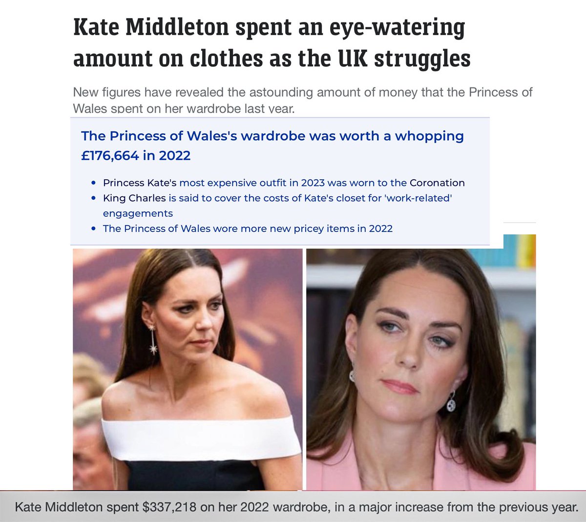 HighwaySqueak's tweet photo. @Rimmesfk Oh dear, no need to spend another few thousand on a frock, then? #AbolishTheGreedyMonarchy #NotMyGreedyKate https://t.co/YfAcQAKQZd