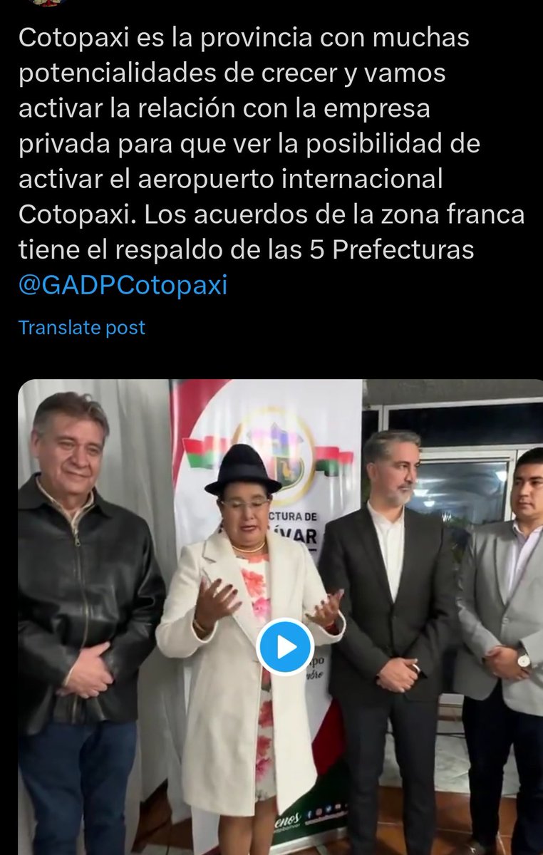 Quieren y muchas veces lo han dicho, que regresen las operaciones comerciales en el Aeropuerto Cotopaxi, ¿cómo atraen una aerolínea si mañana por reclamo de los comuneros pueden suspender sus vuelos ya que dirán "por culpa de ellos no llueve"?