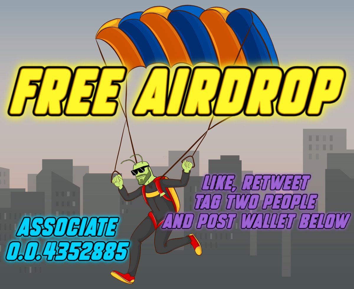 💸 Want a FREE Stickbug Airdrop? 🚀

Associate 0.0.4352885 on Hedera ✅

🎁 BONUS: Like, comment your wallet ID👇, tag 2 friends, &amp; RT for EXTRA Stickbug! 🔥

⏰ Airdrop: Tomorrow, 5PM CST 🕔

🏃‍♂️ Hurry and don’t miss out! 

That’s it! We’re giving away Stickbug because we ❤️ our