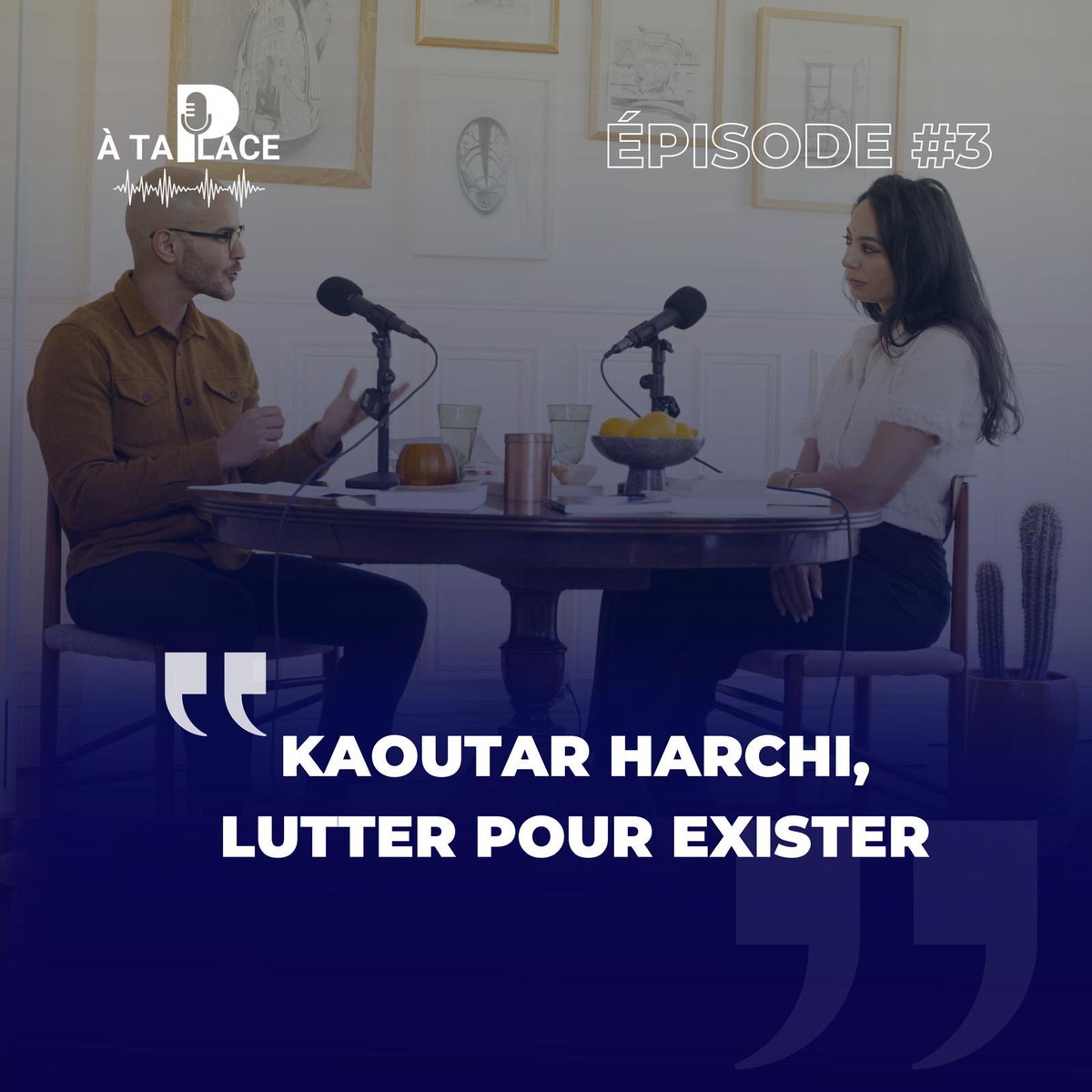 belouiz_othman's tweet photo. 🎙️Episode 3 en ligne de @ataplace_podcast avec mon invitée @KaoutarHarchi chercheur en sociologie et romancière qui a récemment publié « Ainsi l’Animal et nous » chez @ActesSud - liens en bio, bonne écoute ✨ https://t.co/NdxZ19twFo