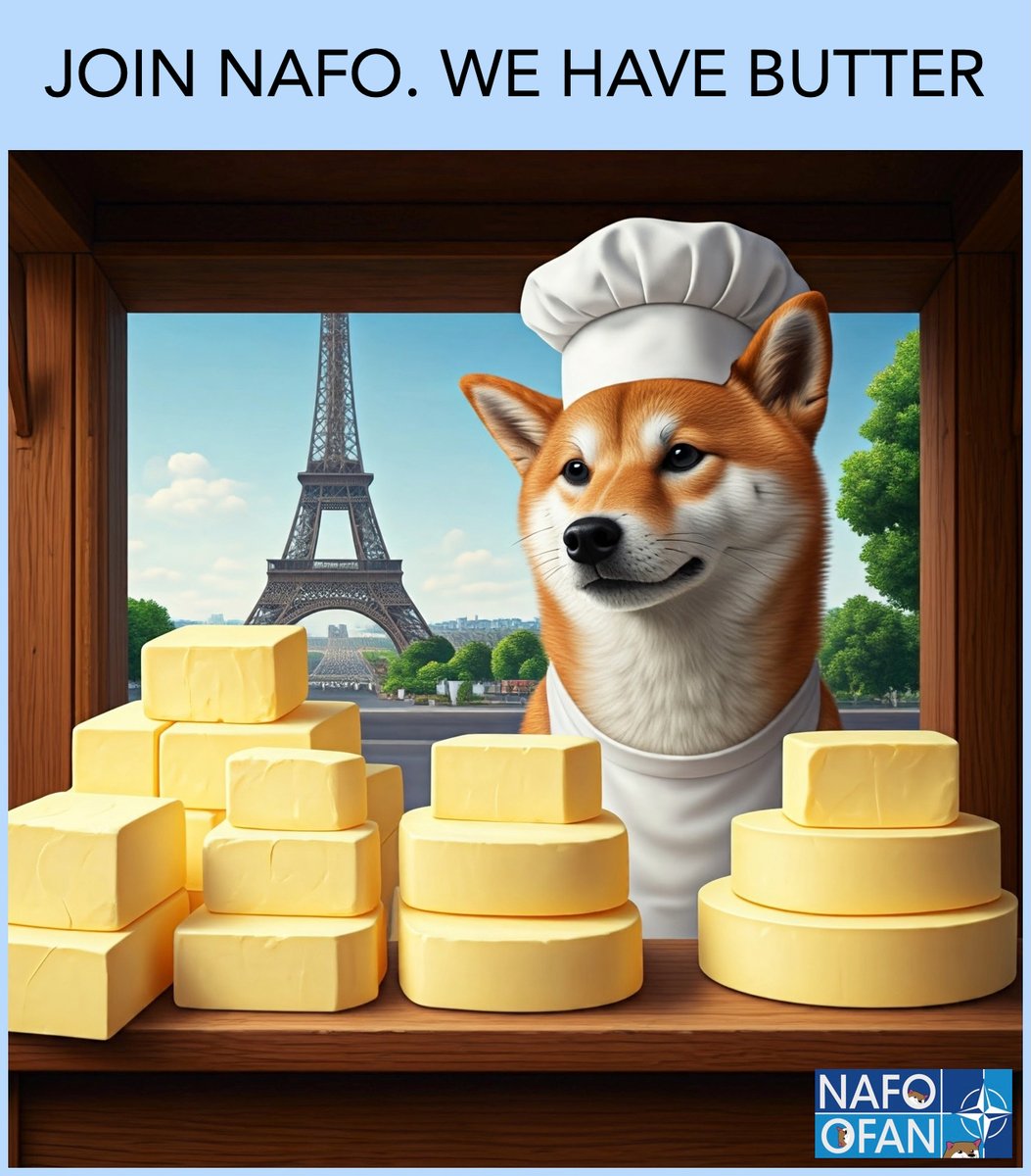 Join NAFO. We Have Butter.
Meme Offering
- I just learned to make AI images last night, using free Gemini at Google.
- Butter prices are up 25%+ in russia this year.
- French street vendor fella.
- More butter memes at Blue place.
gemini.google.com/app