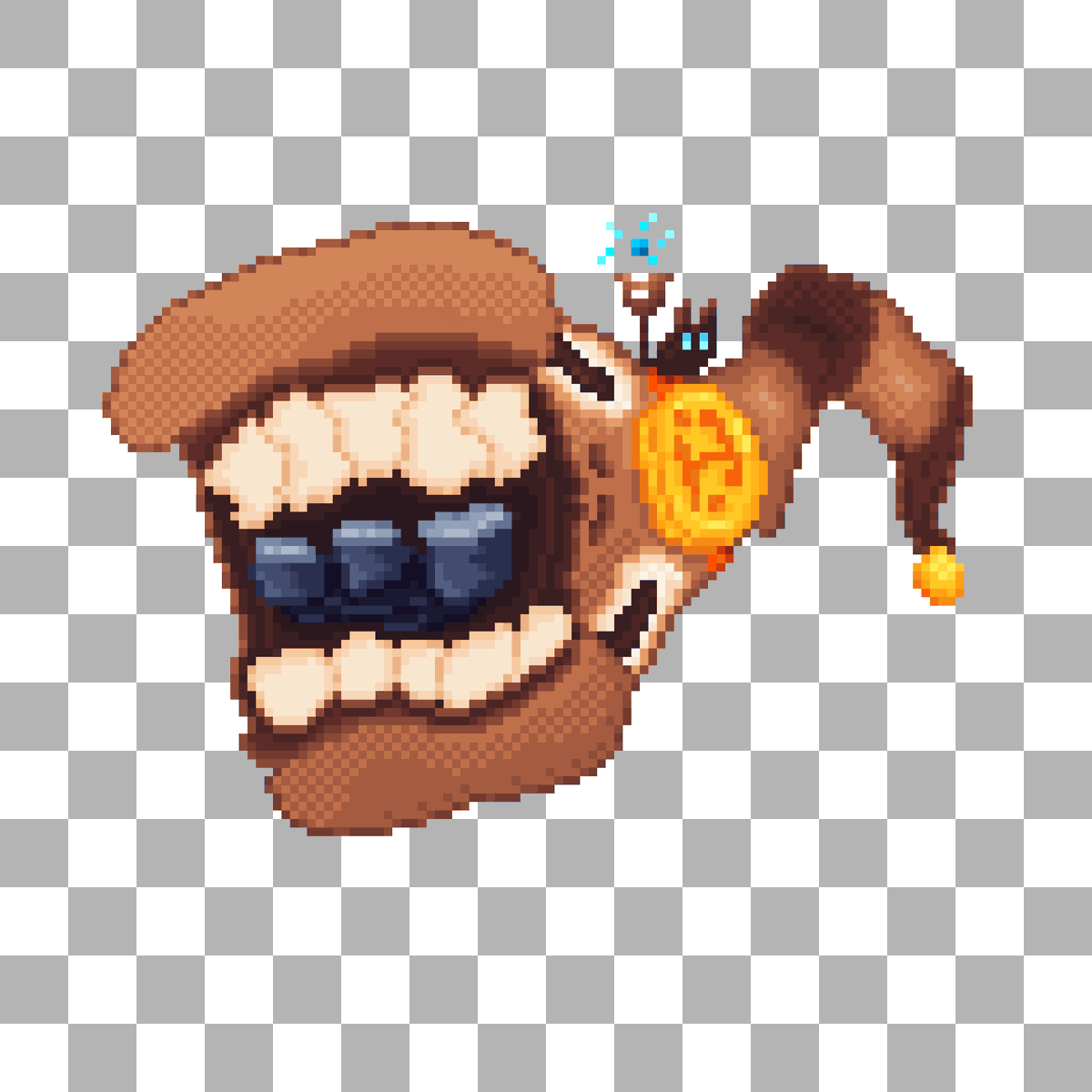 Zeta3dolar's tweet photo. The Orange Magician. 😼🪄

Second beast: Golden Marbel

#pixelart #pixelartist #cats #digitalart #DigitalArtist https://t.co/SVnbOmHDqr