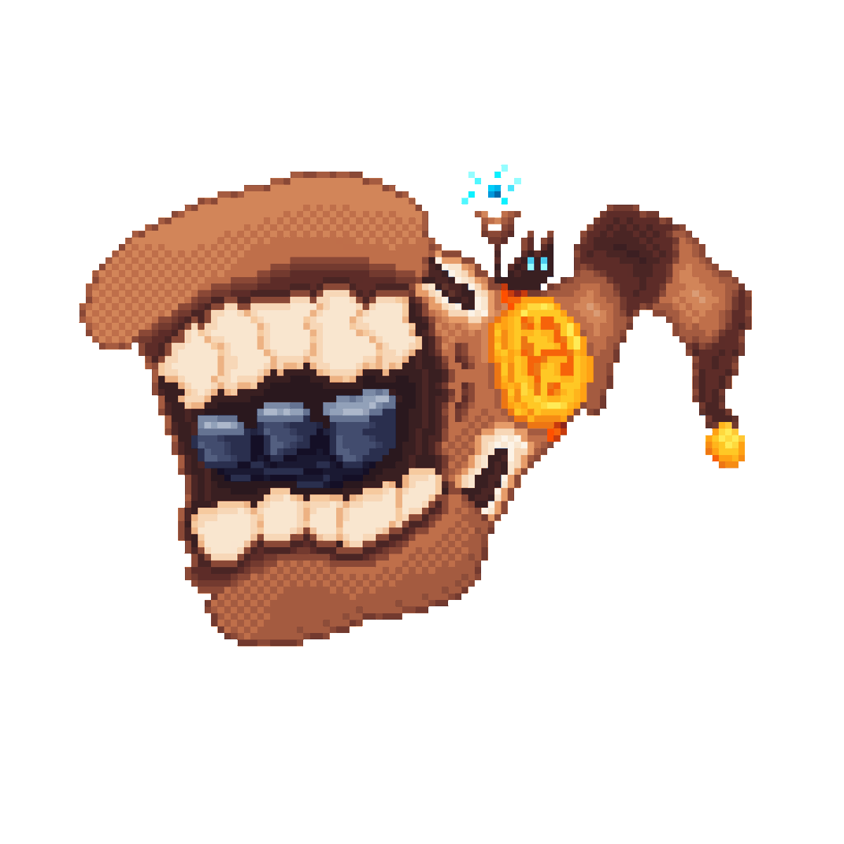 Zeta3dolar's tweet photo. The Orange Magician. 😼🪄

Second beast: Golden Marbel

#pixelart #pixelartist #cats #digitalart #DigitalArtist https://t.co/SVnbOmHDqr