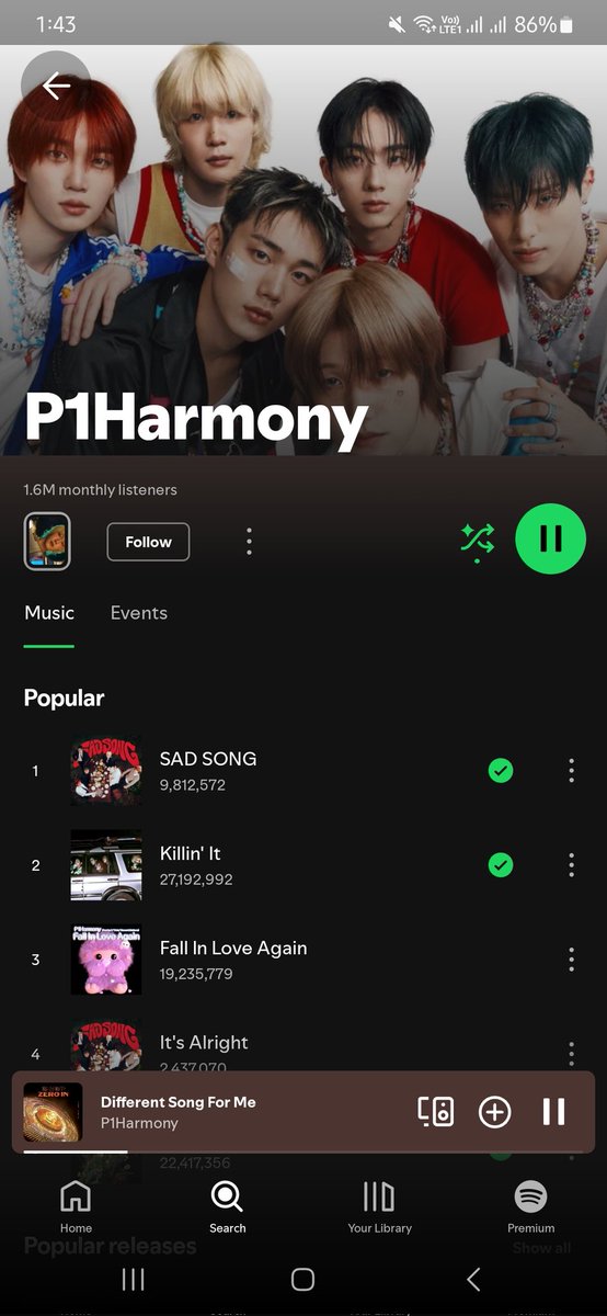 Stnobeni's tweet photo. Saturday night with~ 
@P1H_official #playlist https://t.co/Fln5iyWcFO