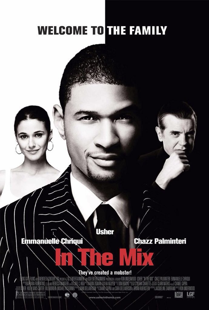 FilmNewsNos's tweet photo. 🎬MOVIE HISTORY: 19 years ago today, November 23, 2005, the movie ‘In the Mix’ opened in theaters!
#Usher #ChazzPalminteri #EmmanuelleChriqui #KevinHart #RobertCostanzo #RobertDavi #MattGerald #GeoffStults #KDAubert #PageKennedy #NickMancuso #DeezerD #RonUnderwood https://t.co/MuEu4GghQT