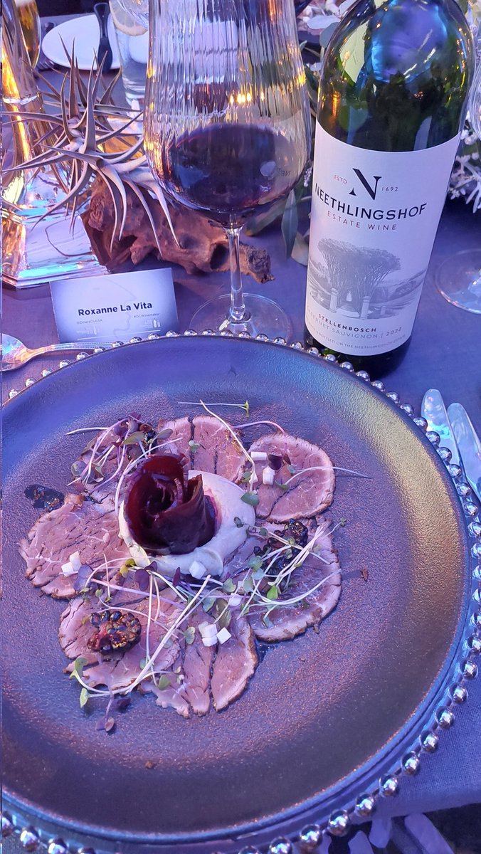 WittyWineWoman's tweet photo. Starters are served accompanied by the award winning Young Winemaker of the Year wine!
@DinersClubSA
#DCWinemaker https://t.co/dFlvEtKjWt
