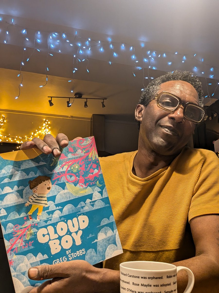 lemnsissay's tweet photo. The wonderful artist Greg Stobbs made his first children's book called #Cloudboy with @oxunipress . Bravo Greg. It's out of your brilliant mind and flying into the world https://t.co/M4UQplC0YM